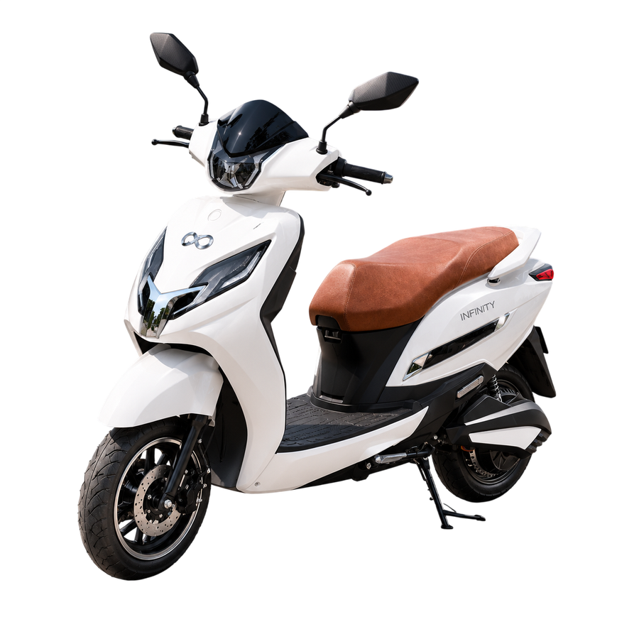 JINA Infinity electric scooter, pearl white, non-RTO EV scooter India